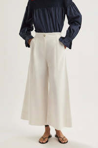 Ivory MERLETTE Sargent  Emb Pants, 6 US 10 NZ