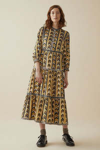 TOAST "Chevron Print" Tiered Dress