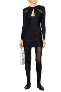 Dresses: COPERNI "Coperni Black" Twisted Minidress