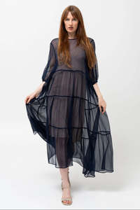 CARLSON "Silk Waterfall" Dress