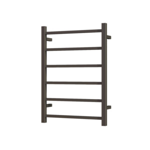 Heated Towel Rails: Nora Modena Heated Towel Rail Square 6 Bar H700*W500*D120mm Gun Metal (RBHTR-GM-S7050)