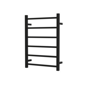 Nora Modena Heated Towel Rail Square 6 Bar H700*W500*D120mm Matte Black (RBHTR-MB-S7050)