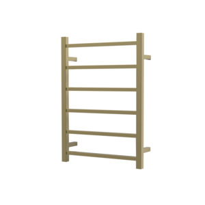 Nora Modena Heated Towel Rail Square 6 Bar H700*W500*D120mm Brushed Brass (RBHTR-BB-S7050)