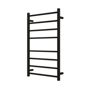 Nora Modena Heated Towel Rail Square 8 Bar H1000*W600*D120mm Matte Black (RBHTR-MB-S1060)