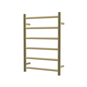 Nora Verona Heated Towel Rail Round 6 Bar H700*W500*D120mm Brushed Brass (RBHTR-BB-R7050)