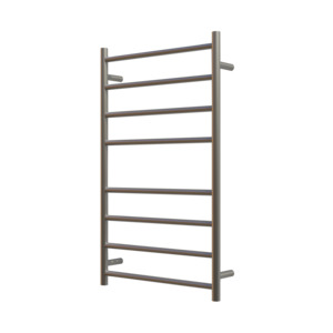 Nora Verona Heated Towel Rail Round 8 Bar H1000*W600*D120mm Brushed Nickel (RBHTR-BN-R1060)