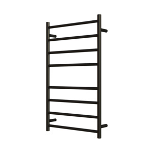 Nora Verona Heated Towel Rail Round 8 Bar H1000*W600*D120mm Matte Black (RBHTR-MB-R1060)