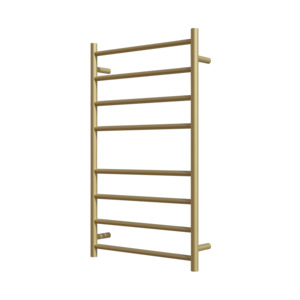 Nora Verona Heated Towel Rail Round 8 Bar H1000*W600*D120mm Brushed Brass (RBHTR-BB-R1060)