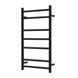 Nora Verona Heated Towel Rail Round 7 Bar H820*W450*D120mm Matt Black (RBHTR-MB-R8245)