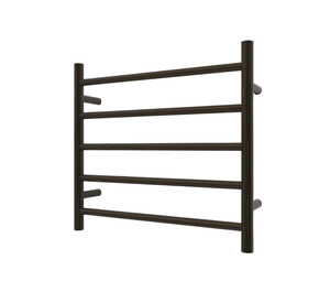 Nora Verona Heated Towel Rail Round 5 Bar H550*W600*D120mm Gunmetal (RBHTR-GM-R5560)