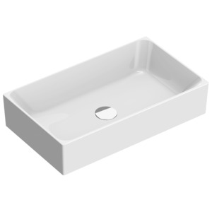 Plumbline: Plumbline Verso Premium 60 Rectangle Vessel Basin Gloss White (6035ZE.WH)