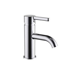 Englefield Studio Gooseneck Basin Mixer-Pin Lever Chrome (25922A-4-CP)