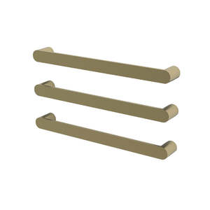 Nora Sale: Nora Firenze Heated Towel Rail Single Bar W650×H80×D50mm Brushed Brass (DLS02-BB-650)