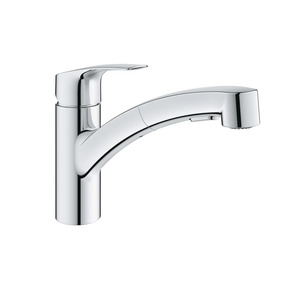 Grohe Eurosmart New Kitchen Mixer With Pull-Out Spray Chrome (30317001)