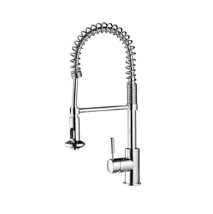 Tapware: Methven Minimalist Spring Pull Down Sink Mixer with Twin Action Spray Lead Free - Chrome (MMKSPRF)