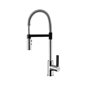 Methven Culinary Gaston Sink Mixer Pull Down - Chrome/Black Accent (02-1055F)