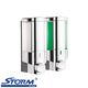 Wall Mounted Shower Double Liquid Soap Dispenser - Chrome plated - Ren