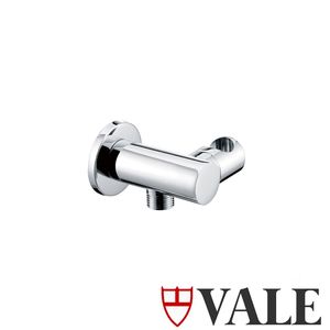 Bathroom Round Hand Shower holder with Inlet - RenovatorStore.co.nz