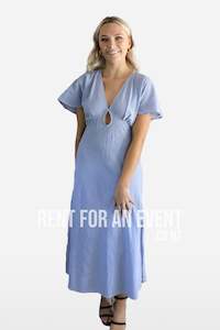 RUBY Clover Midi Dress - Blue (8)