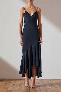 Shona Joy Luxe Bias Asym Navy