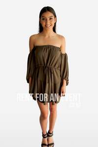 Shona Joy Letichia Dress - Khaki