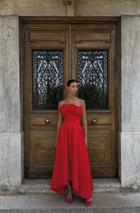 Laurel Sleeveless Maxi | Red