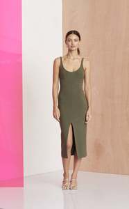 Bec & Bridge Amelie Cup Sage Dress