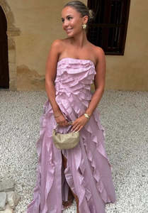 Size 6: Aje Allairie Gown Chalk Pink