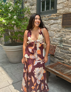 Sets Separates: Camelia Set | Brown Floral