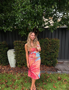 Sets Separates: Silk Cartwright Hibiscus Tank + Midi Set