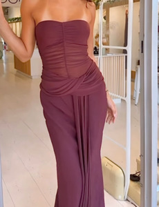 Bec And Bridge: Noemi Strapless Dress | Plum