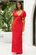 beginning boutique - Lovella red polka dot maxi