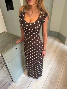 Maxi Dresses: Luna polka dot maxi
