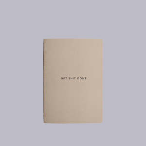 Migoals: MiGoals | Get Shit Done | Minimal Notebook | Sand| A5