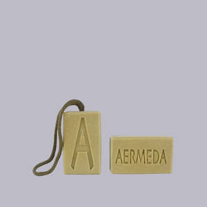 Pampering: Aermeda | Soap on a Rope | Triple Butter w French Green Clay | 155g