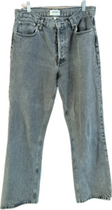 Agolde Black relaxed boot jean