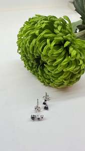 Bags Belts And Shoes: Mini black cluster earring NEW