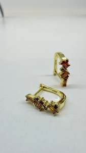 Gold and Black Cluster Earring NEW