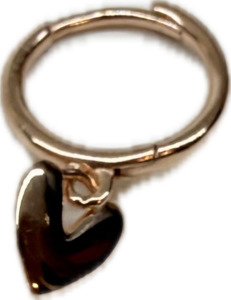 NEW LaLume Rose Gold Heart Earrings