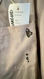 Brand New Collections: NEW Languid Silk Cotton Pyjama Set Grey Ciggies In Bed