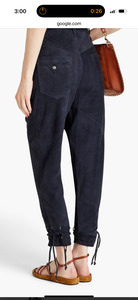 Frontpage: Isabel Marant Blue Suede Pant