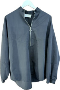 Tops: Gregory Zip Up Black Top