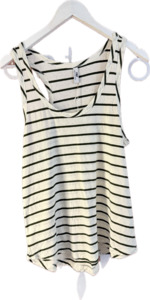 Frontpage: C&M Stripe Cream Green Tank