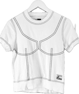 Frontpage: Kenzo White Top Stitch Tee