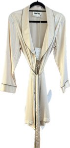 Languid Silk Piped Robe NEW