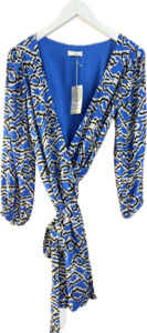 Frontpage: Kookai Blue Wrap Dress