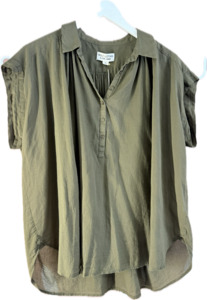 Tops: Nili Lotan Olive SS Blouse