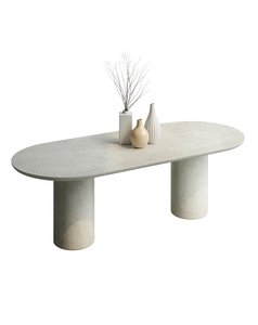 Milano Oval Dining Table (Double Pedestal)