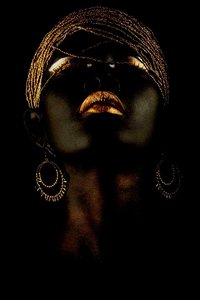 Sale Homewares: African Face Bronze Lips 110x140