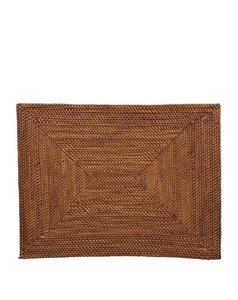 Placemats Coasters: Smoked Rattan Placemat - Rectangle